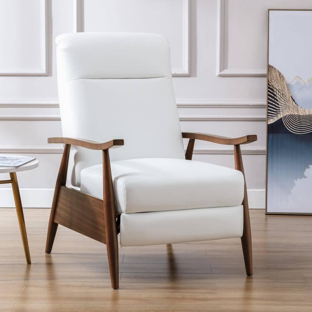 Comfort Pointe Solaris Press-Back Recliner Milky White
