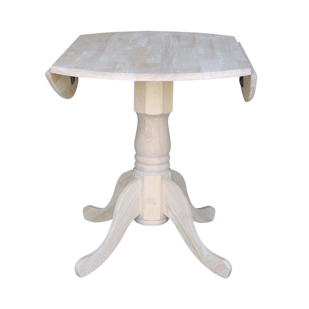 International Concepts Dual Drop Leaf Table - 36", Unfinished