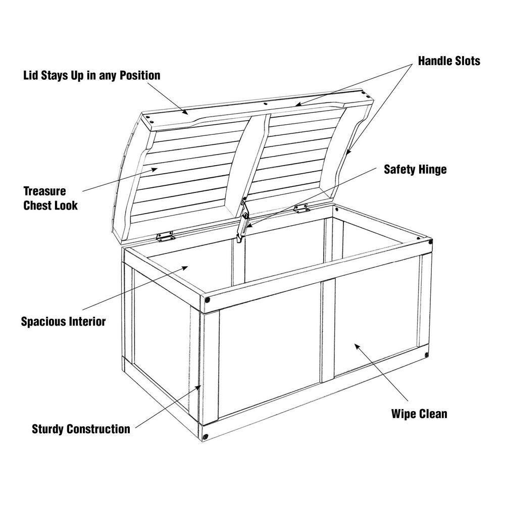 Badger Basket Hardwood Barrel Top Toy Chest - Natural