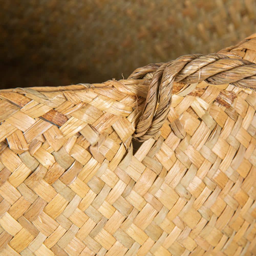 Sadia Handmade Seagrass Basket With Handles - Set of 2