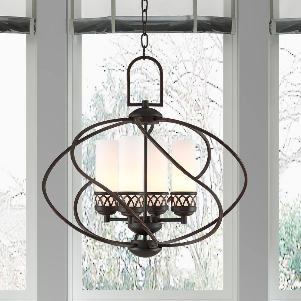 Livex Lighting Westfield 4 - Light Chandelier in Olde Bronze