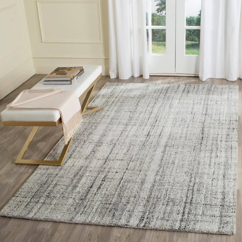 SAFAVIEH Abstract Bailey Striped Area Rug, Grey/Black, 5' x 8'