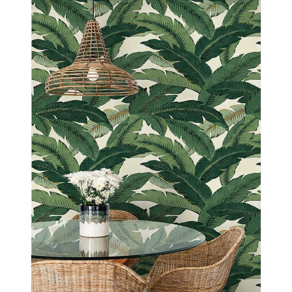 Tommy Bahama Swaying Palms 18' L x 20.5" W Peel & Stick Wallpaper Roll