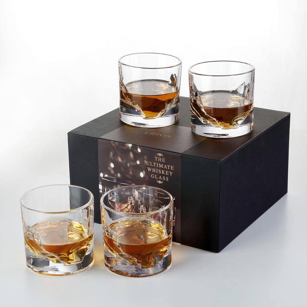 LIITON Grand Canyon Whiskey Glasses (Set of 4)