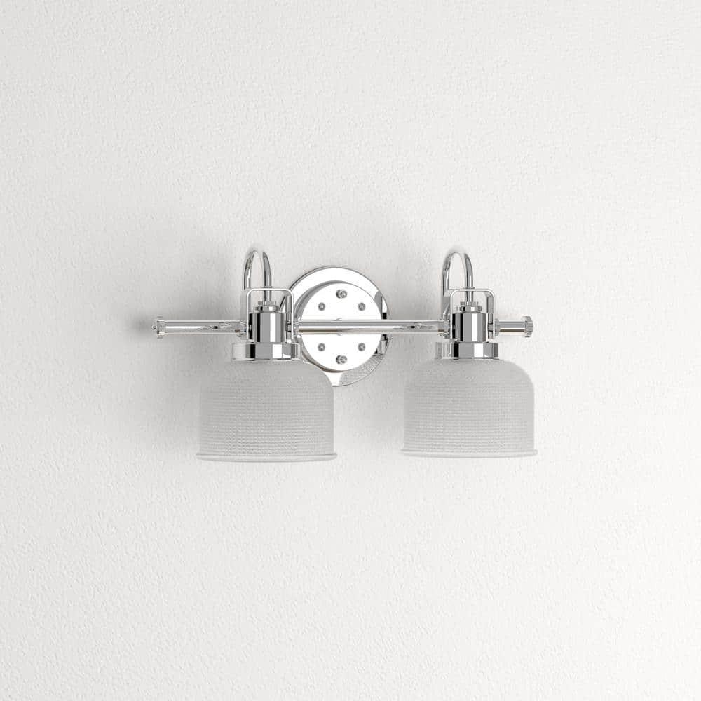 Rosser 2 Light Transparent Dimmable Vanity Light