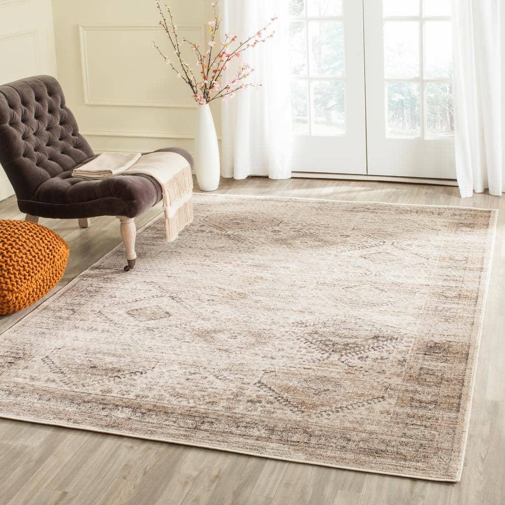 Vintage VTG118 Power Loomed Indoor Skid-Resistant Accent Rug - Stone - 2'x3' - Safavieh