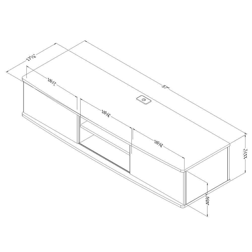 Agora Floating TV Stand for TVs up to 65"