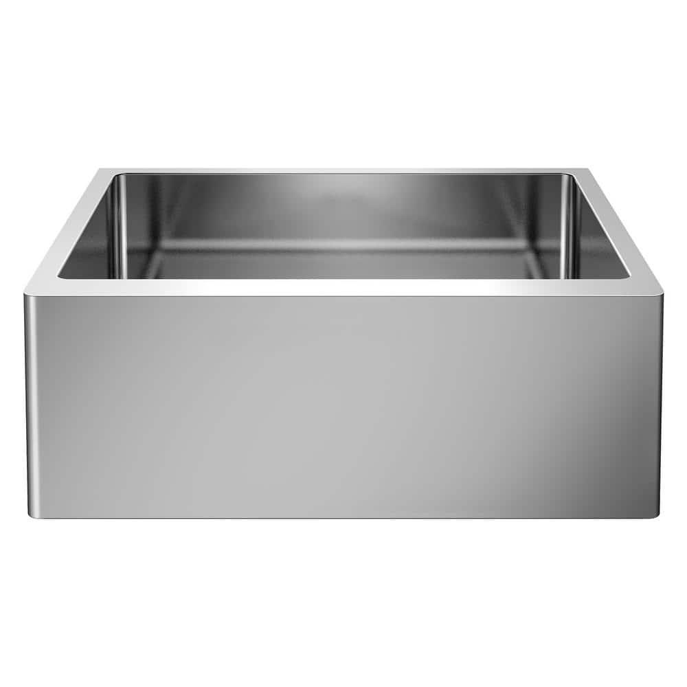 Quatrus 25" L x 19'' W Single Bowl Stainless Steel Farmhouse Sink