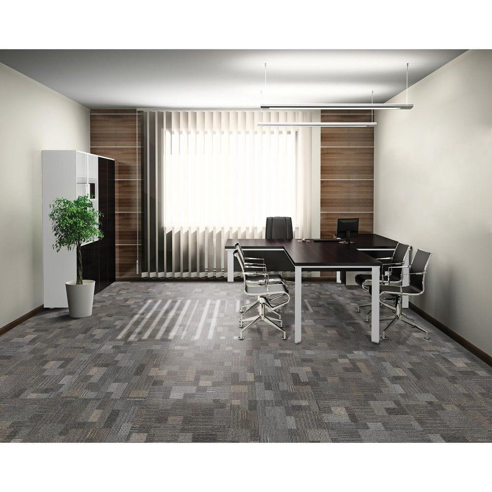 Mohawk Basics 24" x 24" Carpet Tile Sample with EnviroStrand™ PET Fiber in Stone Walk (1 piece)