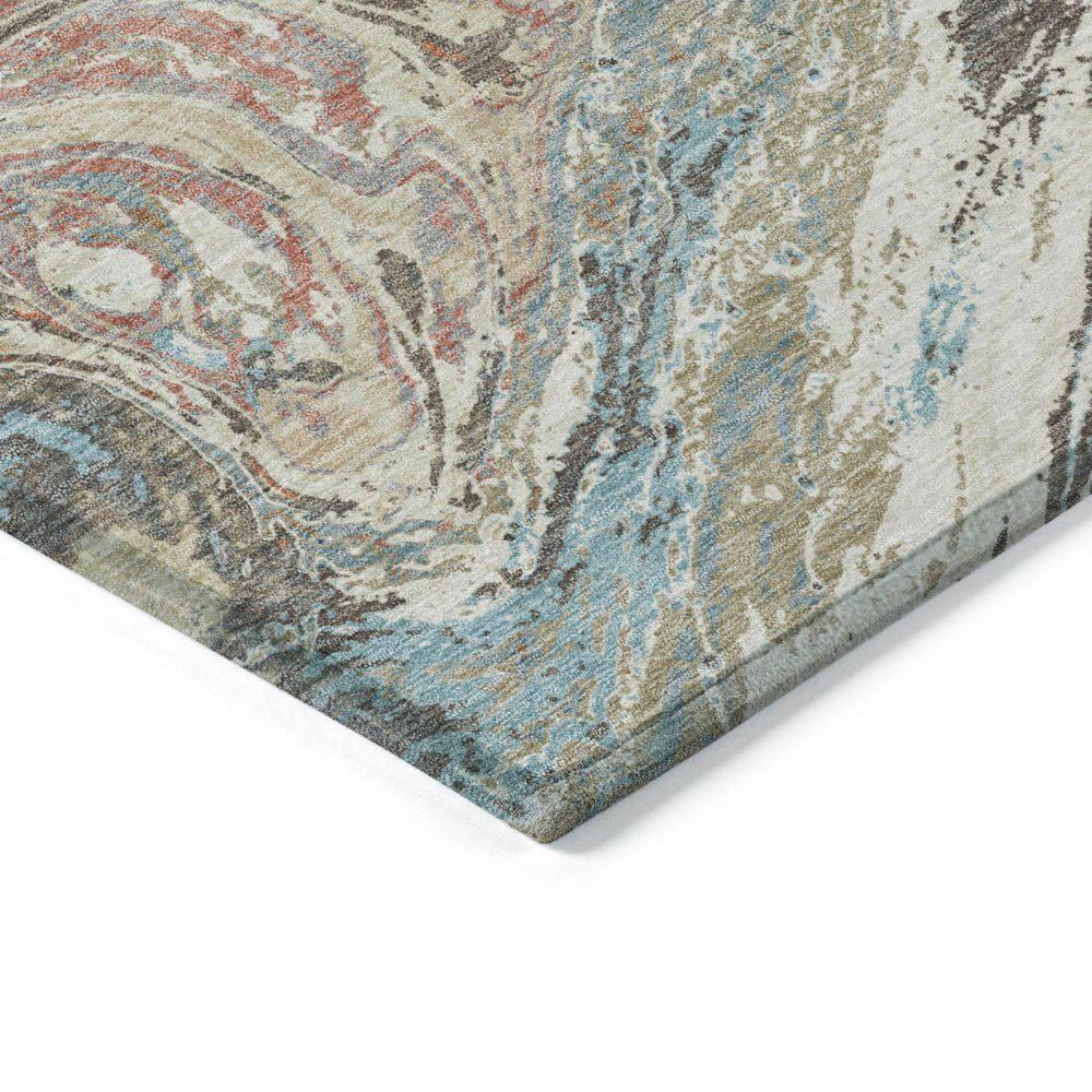 Machine Washable Indoor/Outdoor Chayden ACN1061 Beige Rug