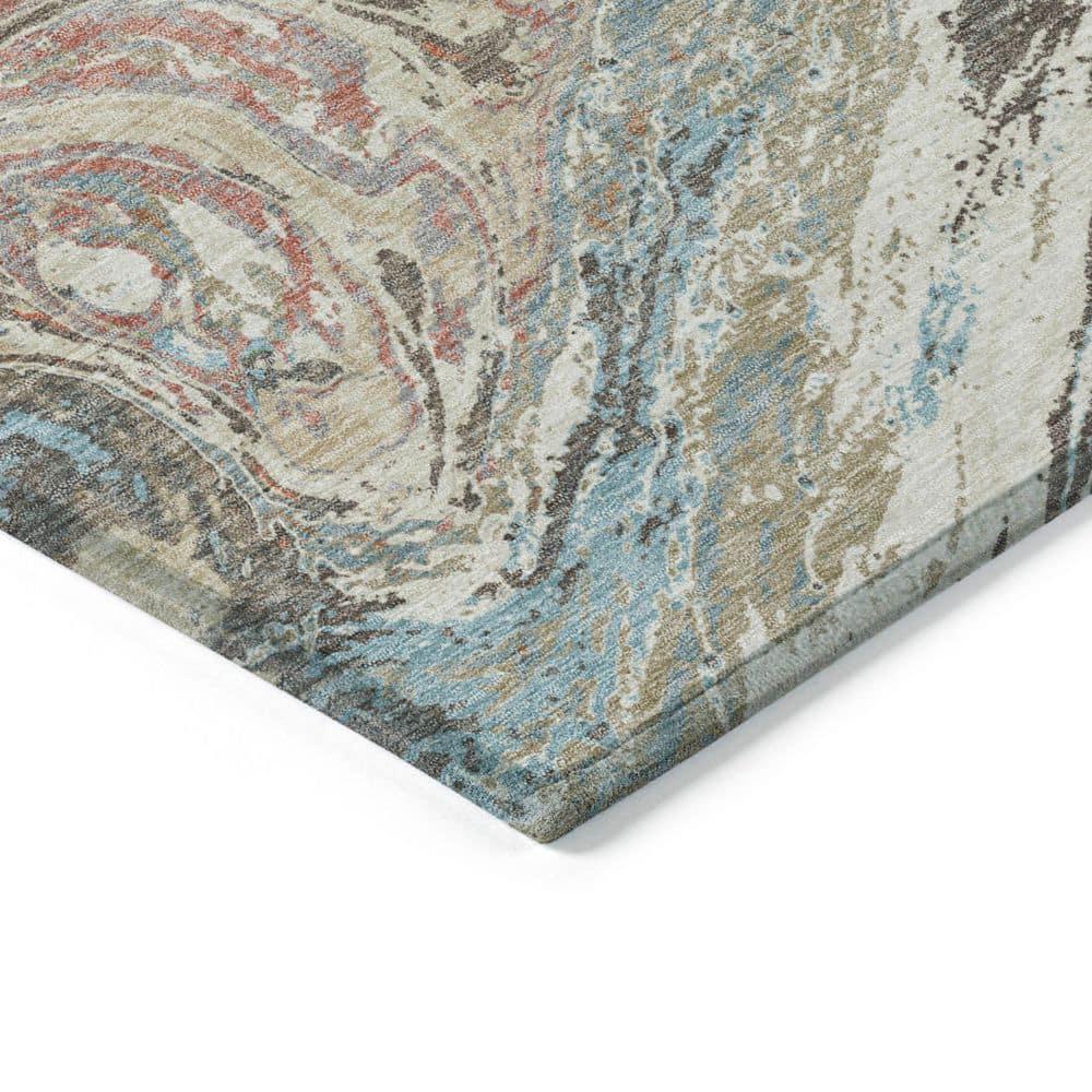 Machine Washable Indoor/Outdoor Chayden ACN1061 Beige Rug