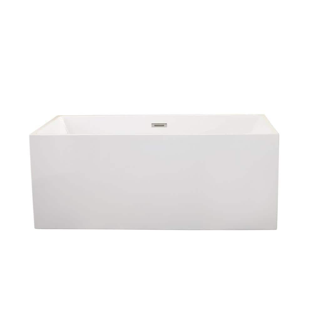 Persephone 59.1'' x 29.5'' Freestanding Soaking Acrylic Bathtub