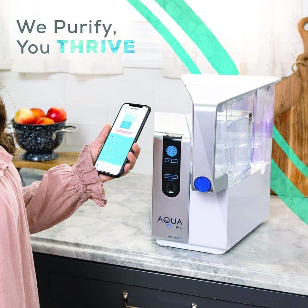 AquaTru Classic Smart Alkaline Countertop Water Purifier for PFAS & Other Contaminants with App
