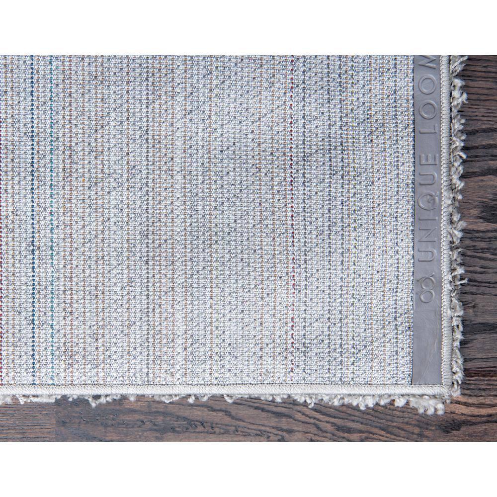 Unique Loom Solid Shag Collection Area Rug (7' 1" x 10' Rectangle Cloud Gray)