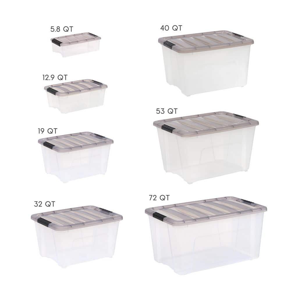 72 Qt [18 GAL] Stack & Pull Storage Box