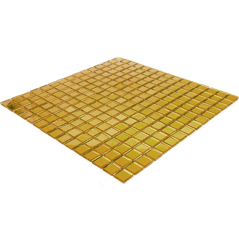 Apollo Tile Altin 0.8" x 0.8" Glass Grid Mosaic Wall & Floor Tile (Set of 20)