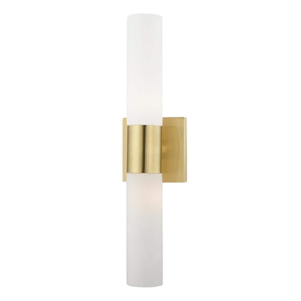 Livex Lighting Aero 2 - Light Vanity in  Satin Brass