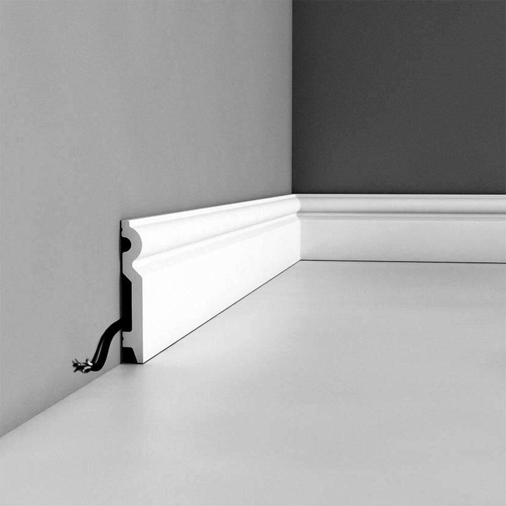 Architectural Products by Outwater L.L.C. Plastic 3.875'' W x 78.75'' L Wall Base in Primed White (Set of 3)