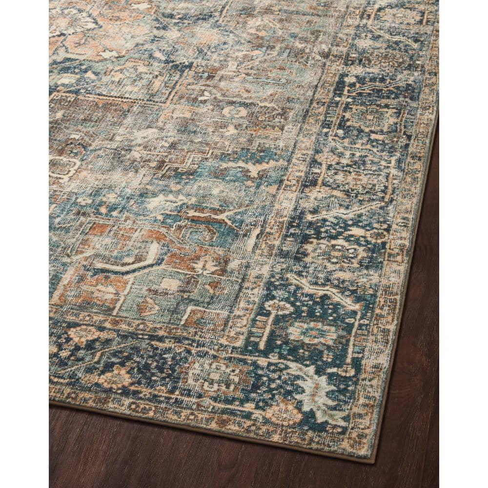 Loloi Margot Terracotta / Lagoon Area Rug feat. Cloudpile