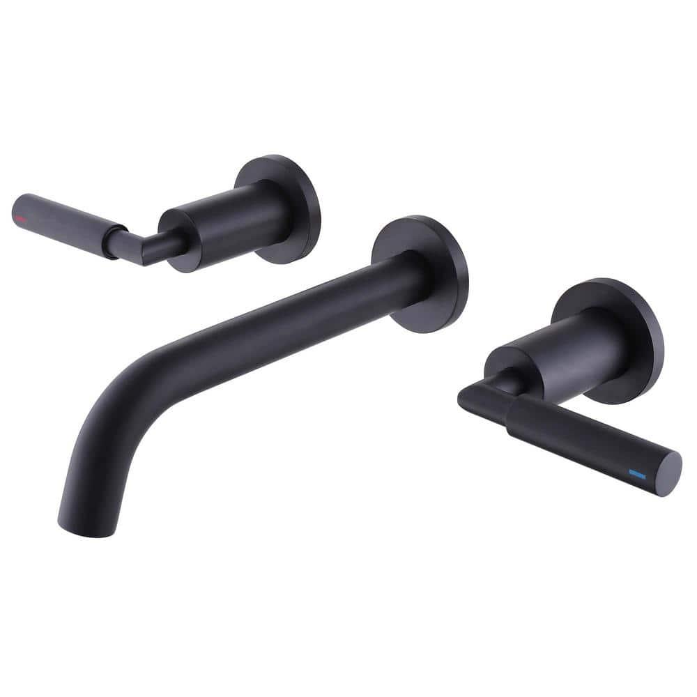 10.08" Widespread Bathroom Faucet 3 Hole, 2-handle Bathroom Sink Faucet with Drain Assembly