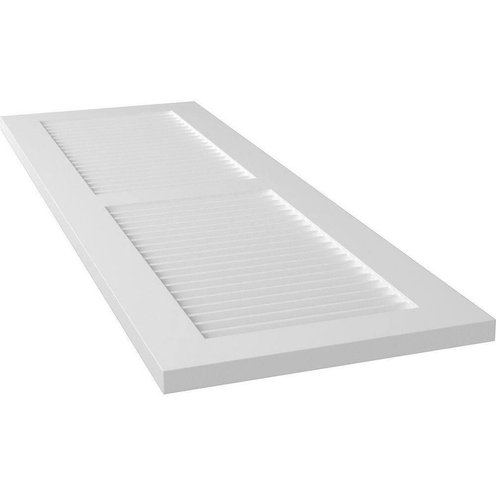 True Fit PVC Two Equal Louver Shutters