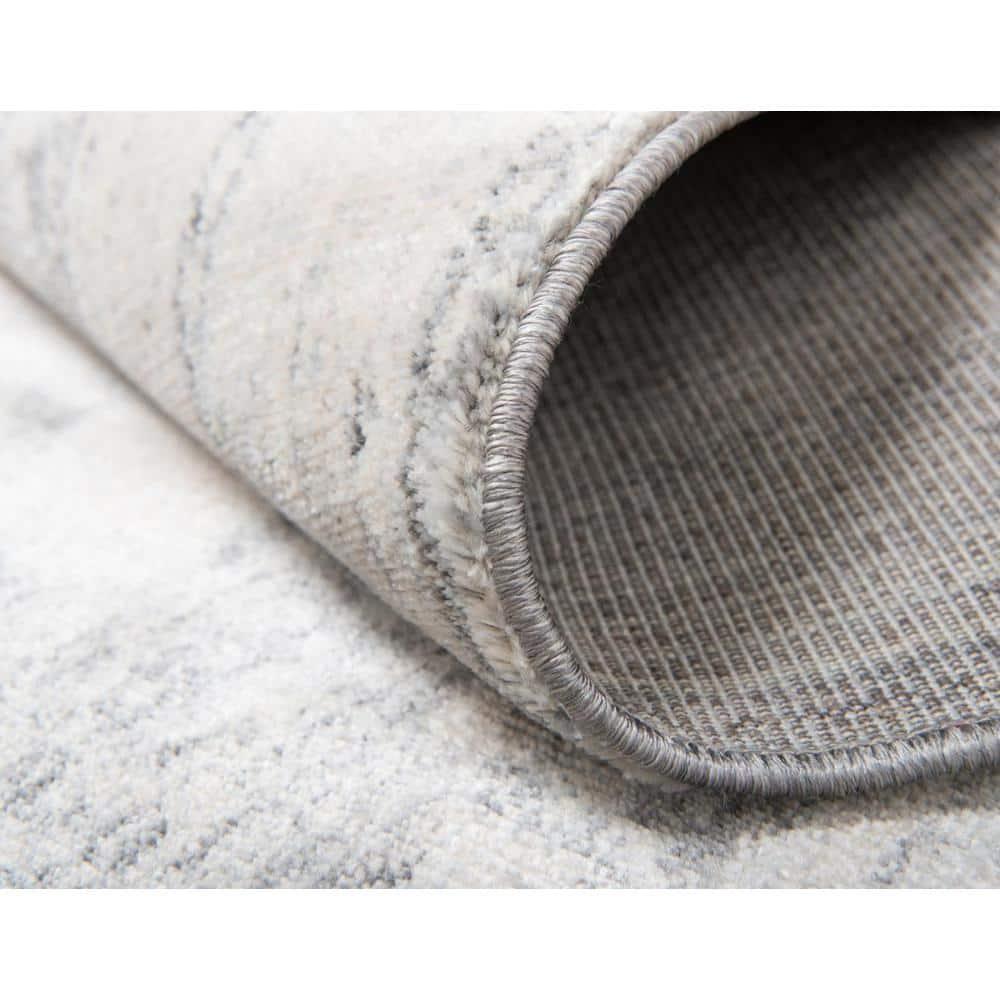 Unique Loom Asheville Collection Area Rug - Rockwell (4' 1" x 6' 1" Rectangle Gray/Beige)