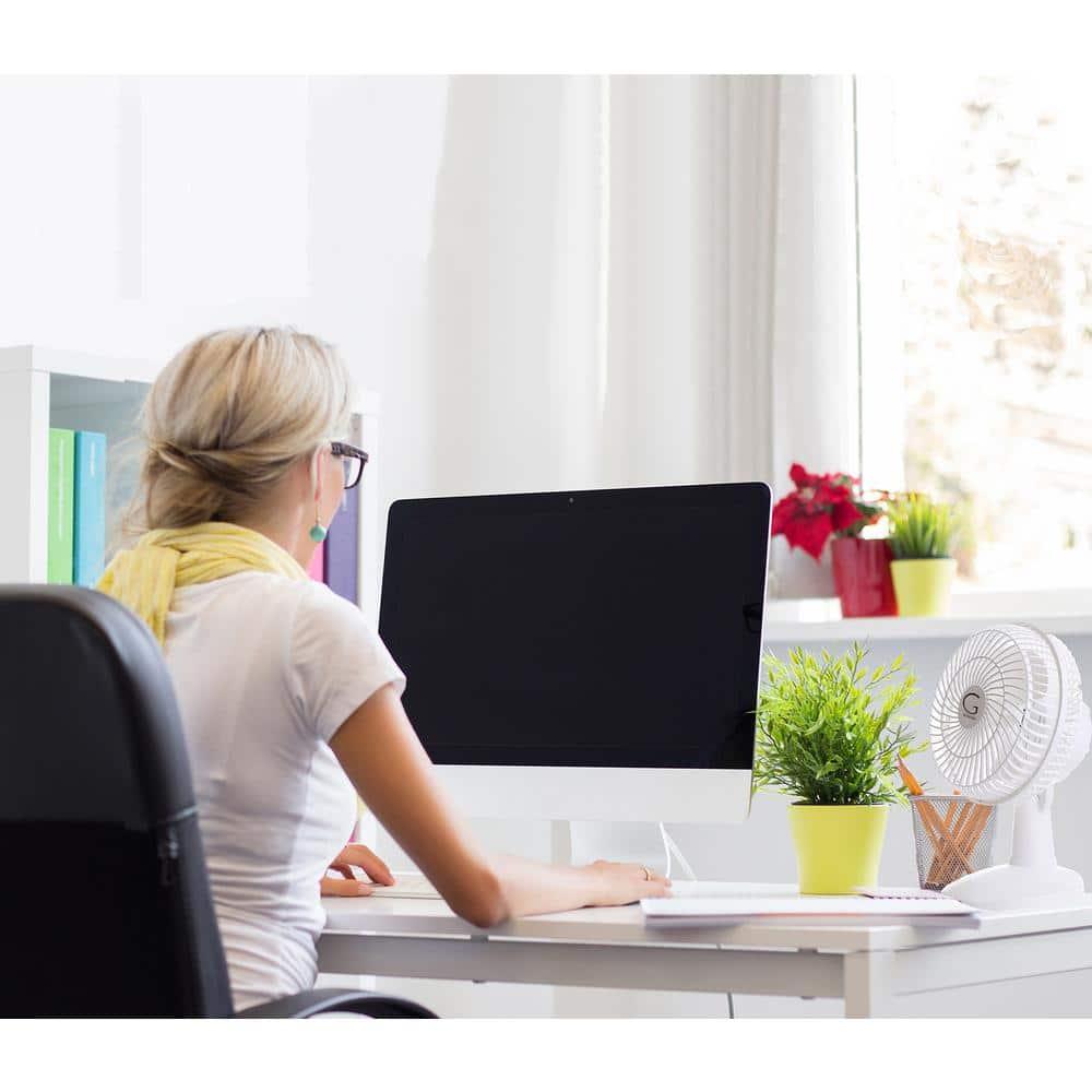 Genesis Indoor 5 in 2 speed Clip On Fans,Table Fans with A1CLIPFANWHITE, White