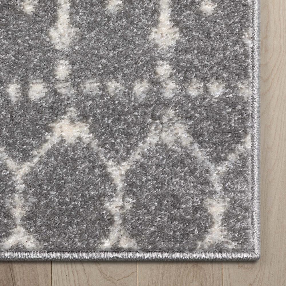 Mystic Colette Moroccan Trellis Grey Area Rug