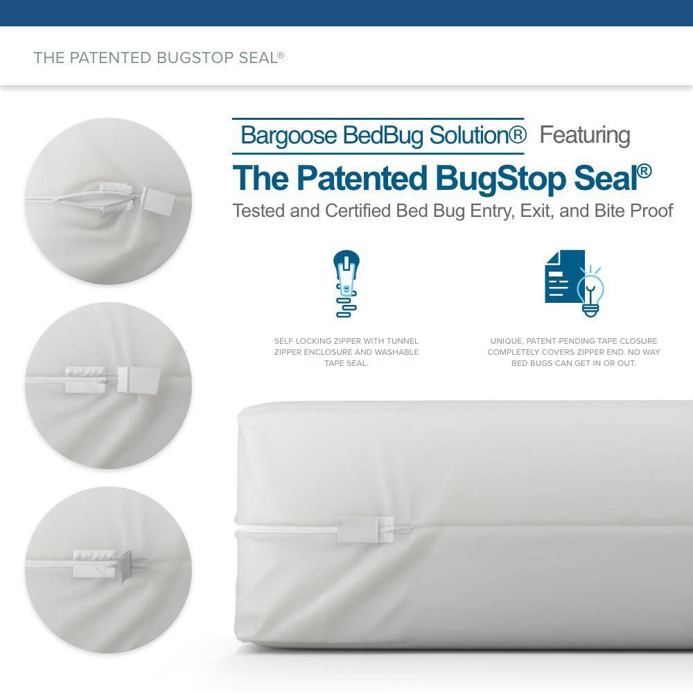Bargoose Home Textiles Bargoose BedBug Solution 6 Gauge Heavy Duty Vinyl Zippered Mattress Protector