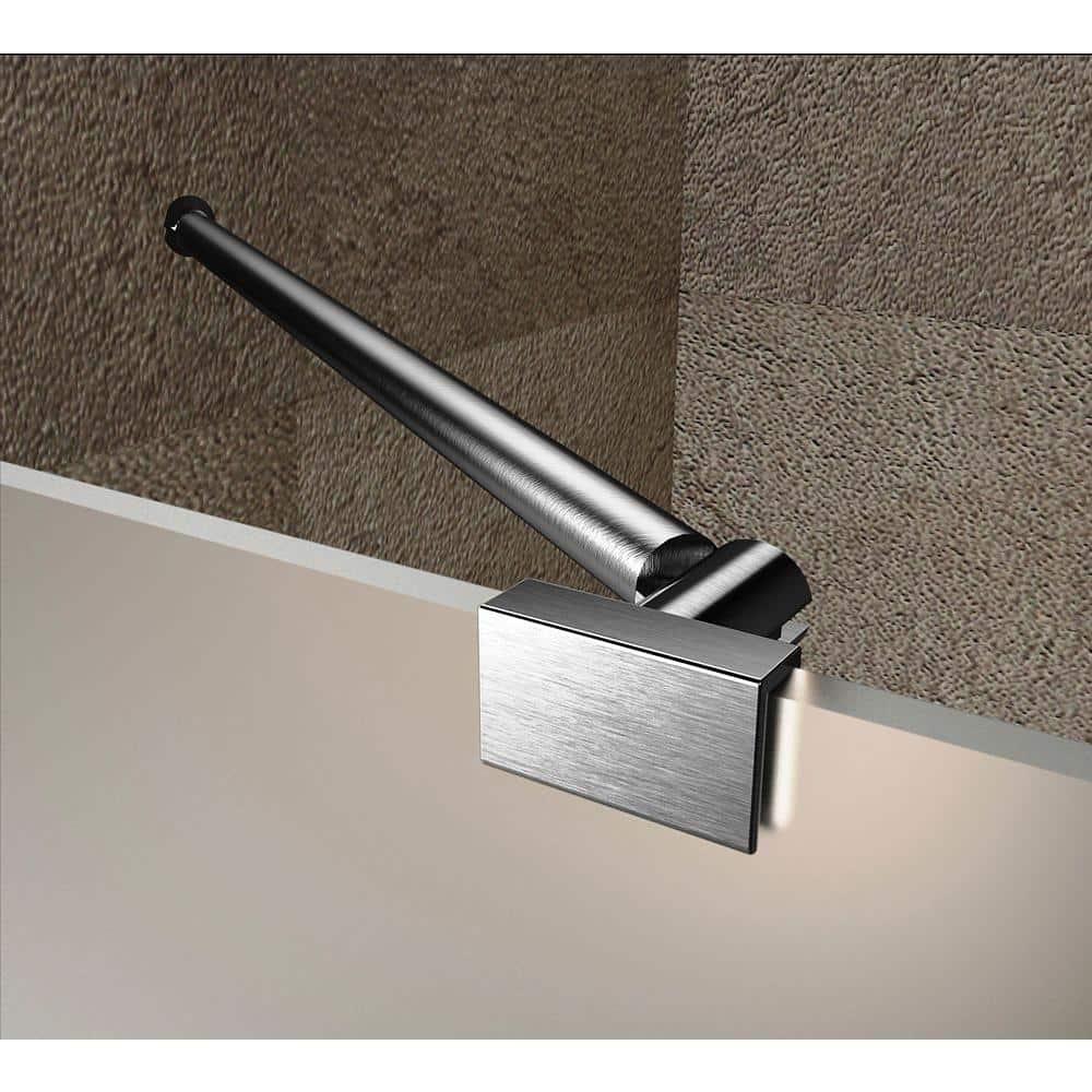Nautis 72" H Hinged Frameless Shower Door