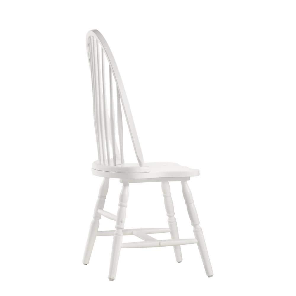 Carolina Classics Windsor Wood Dining Chair in Pure White