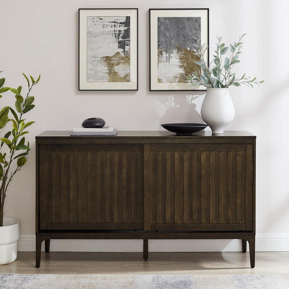 Crosley 54" Asher Sideboard Dark Brown