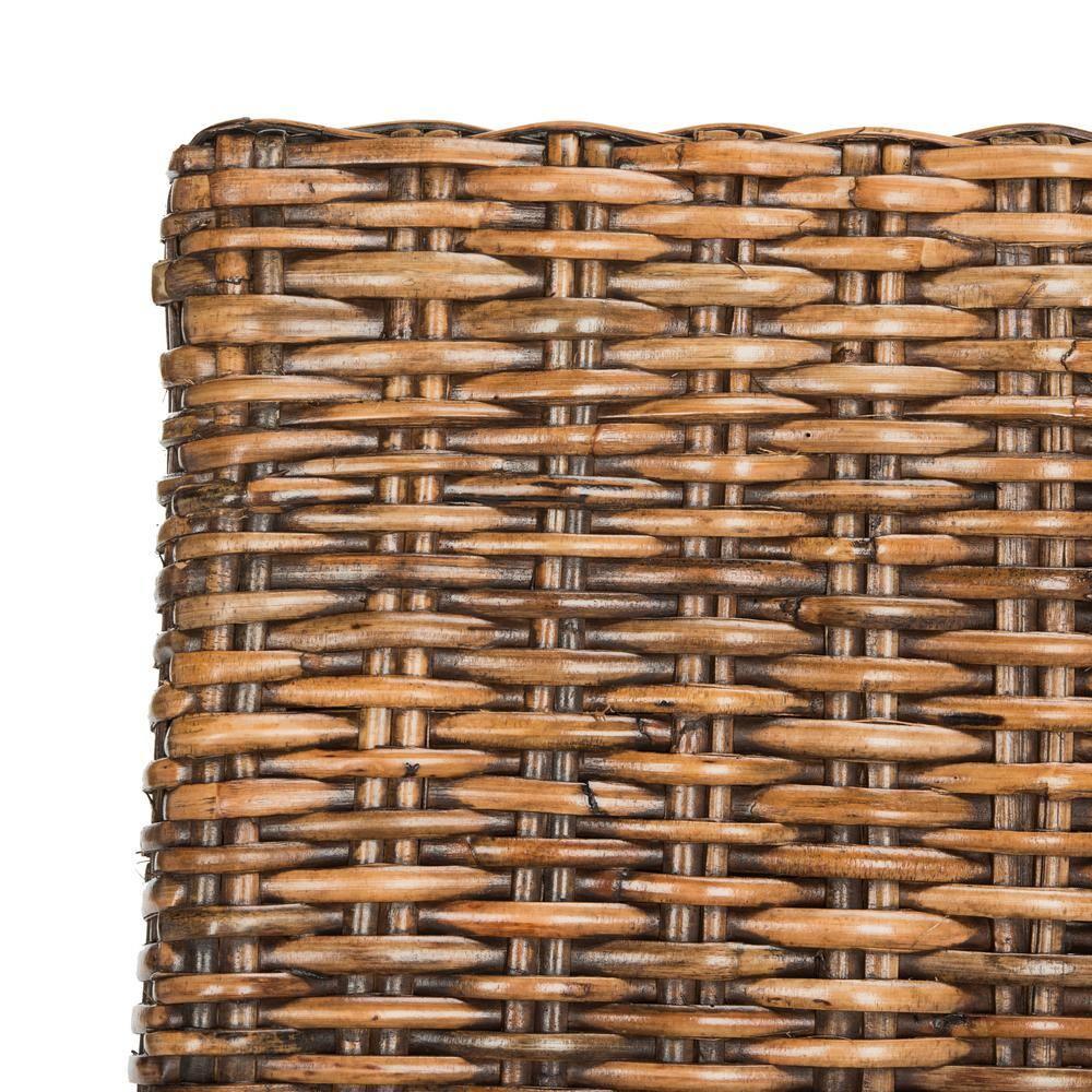 Sanibel 18"H Rattan Side Chair (Set of 2) - Brown - Safavieh