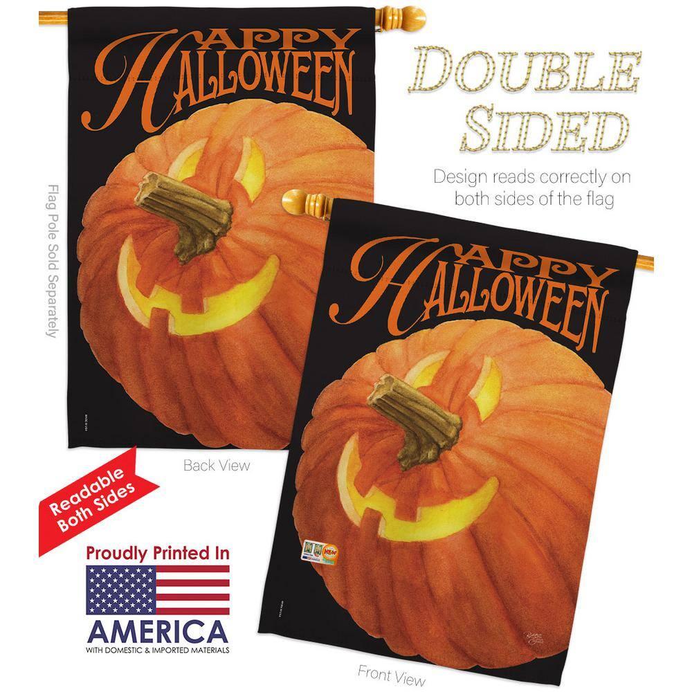 Breeze Decor Double Sided 40'' H x 28'' W Polyester Halloween