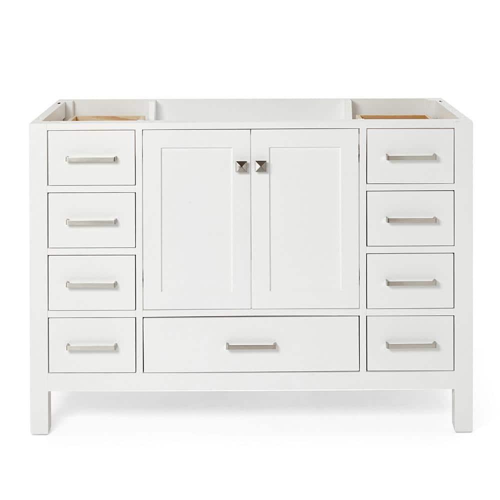 Ariel A049s-Bc Cambridge 48" Single Free Standing Vanity Cabinet Only - White