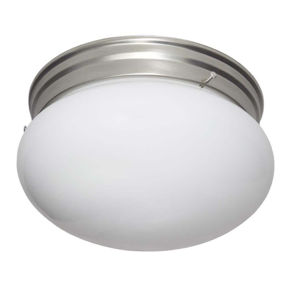 Designers Fountain 4732-PW Basic 9" Flushmount Pewter Finish Light Fixture