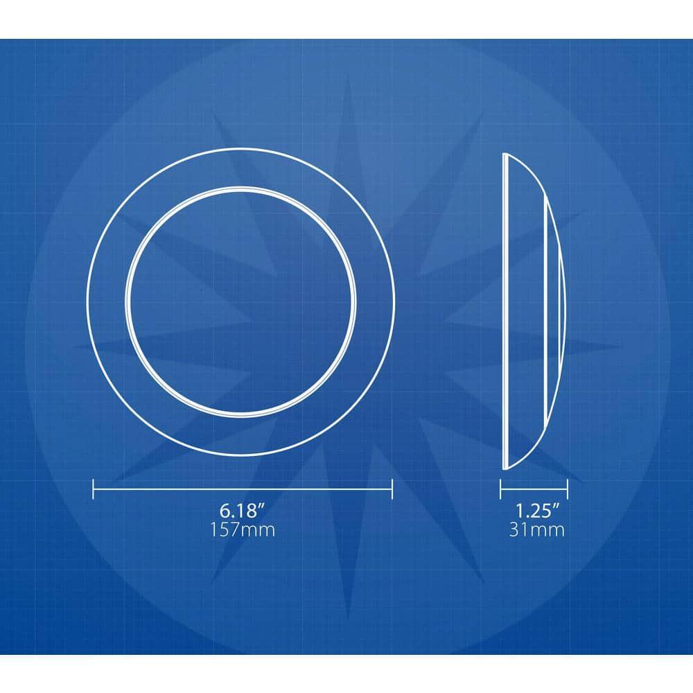 RSD 4-inch Selectable LED Round Surface Mount Downlight - Black Finish