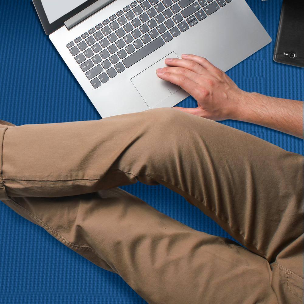 We Sell Mats 3/8 Inch Thick Multipurpose Exercise Floor Mat with EVA Foam, Interlocking Tiles, Anti-Fatigue for Home, or Gym, 24 in x 24