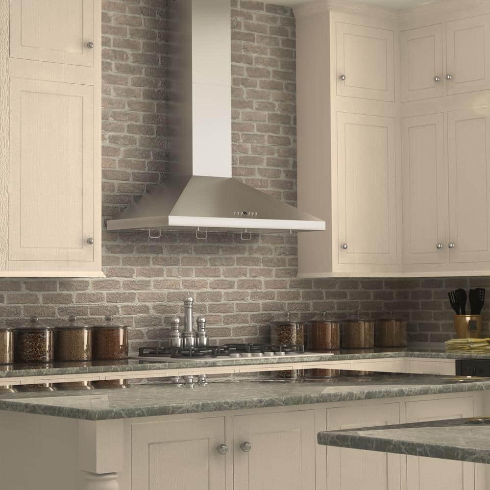 ZLINE KL2CRN-30 ZLINE 30 in. Convertible Vent Convertible Vent Wall Mount Range Hood in Stainless Steel W/ Crown Molding (KL2CRN-30)