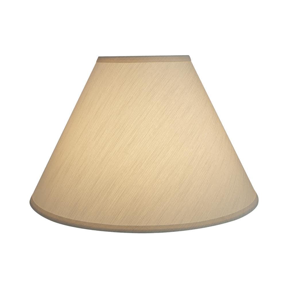 Aspen Creative 32771 Transitional Hardback Empire Shaped Spider Construction Lamp Shade in Eggshell, 18" wide (7" x 18" x 12 1/2")