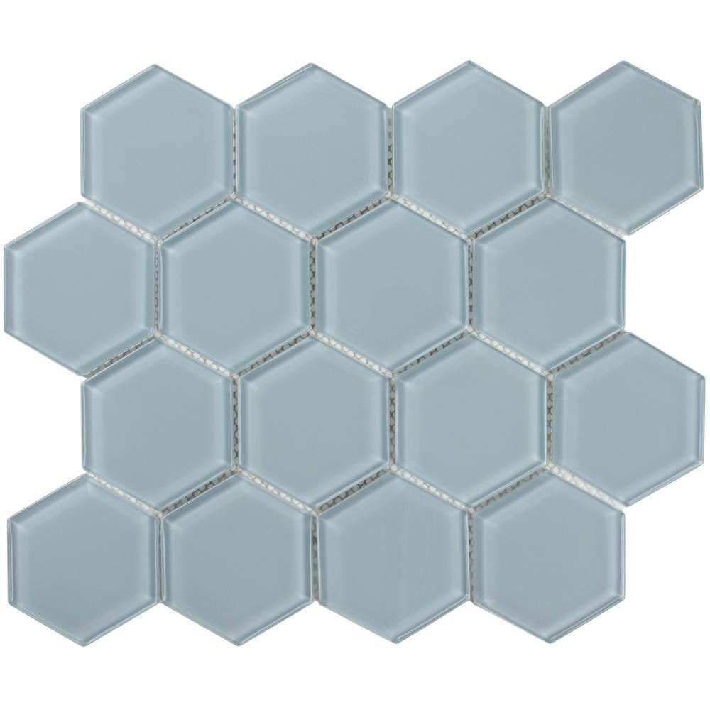 3" Beehive 10.25in.x11.75in. Glass Mosaic Tile