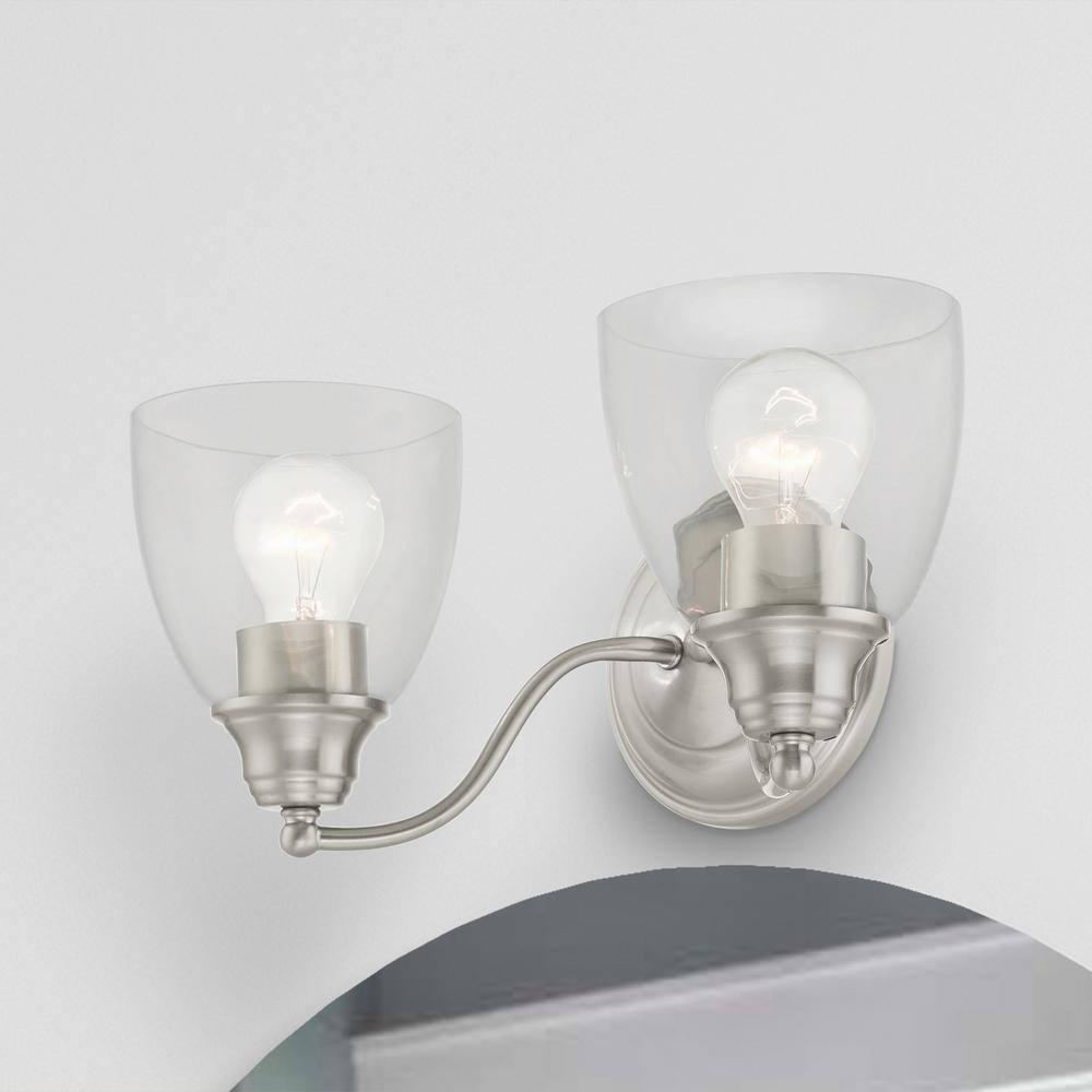 Livex Lighting Montgomery 2 - Light Vanity in  Brushed Nickel