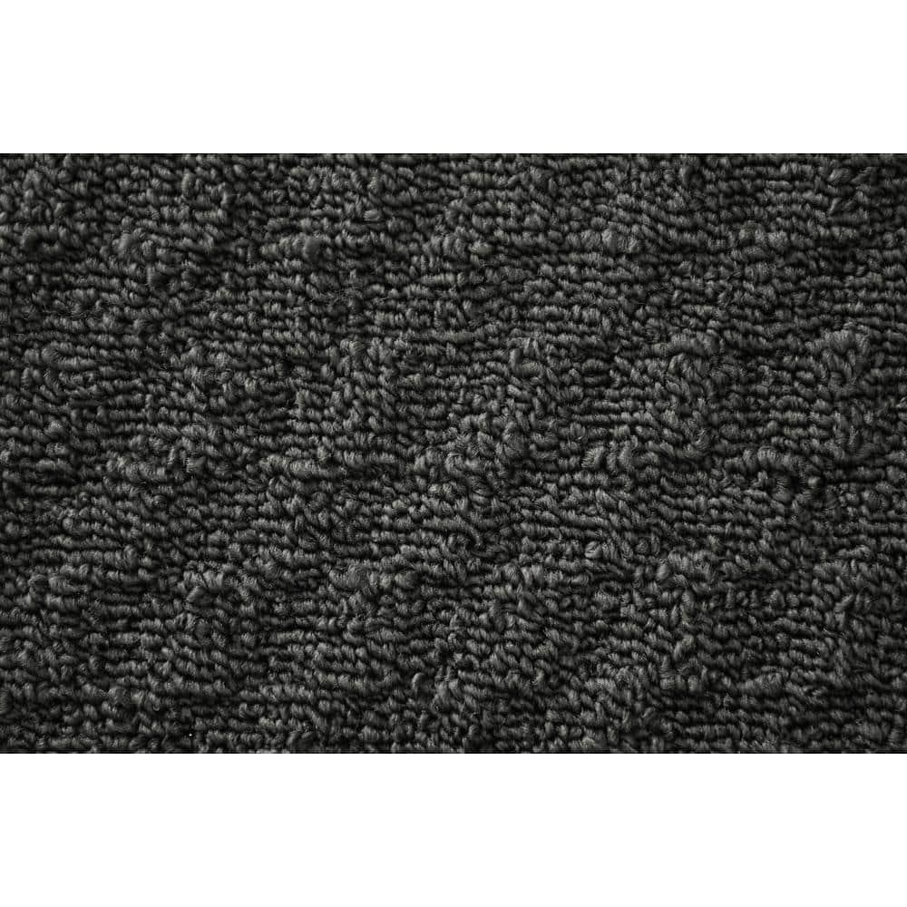 Garland Rug Town Square Polypropylene Cinder Gray Indoor Runner Rug, 3' x 8'