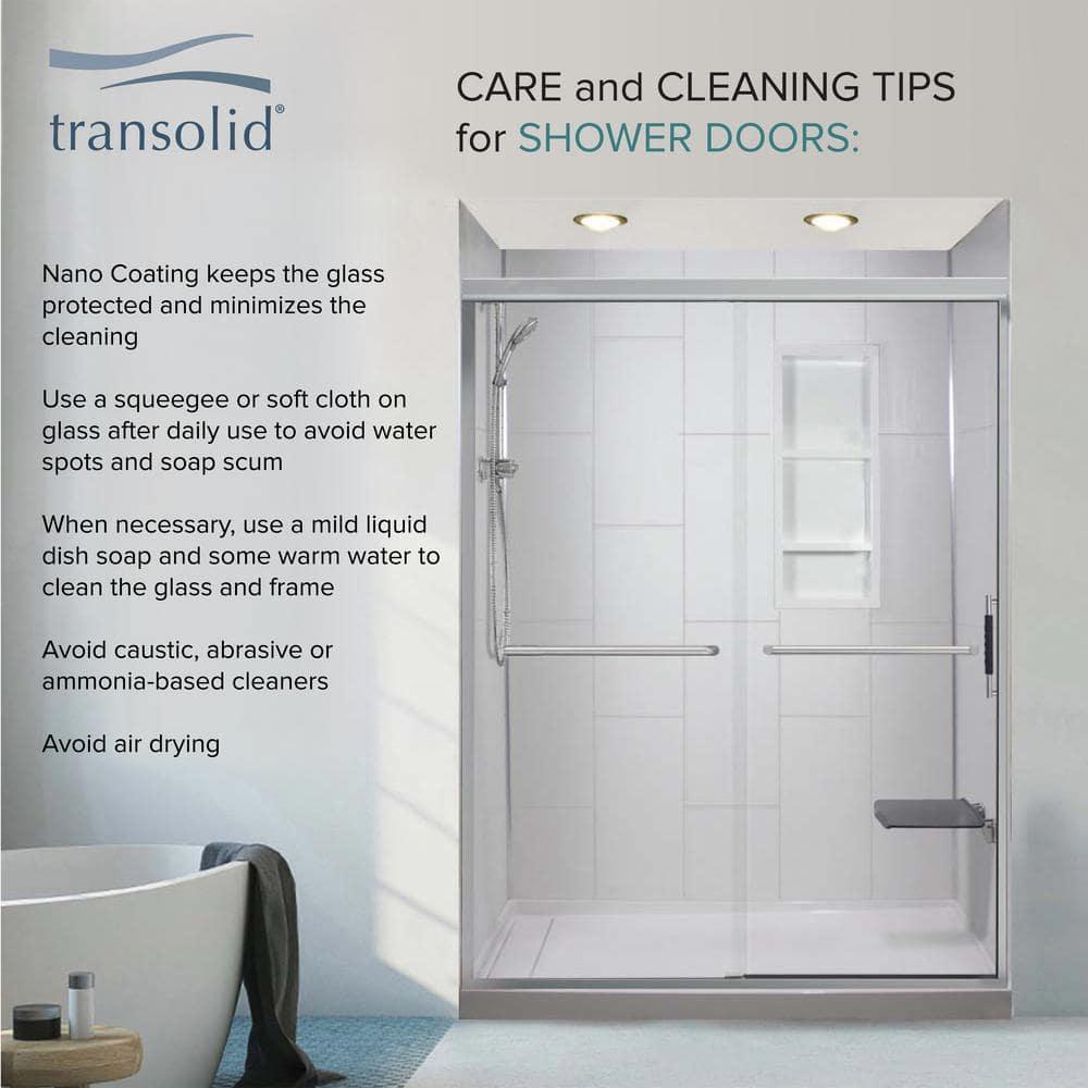 Transolid Elizabeth 36-in W x 76-in H Hinged Shower Door with Clear Glass