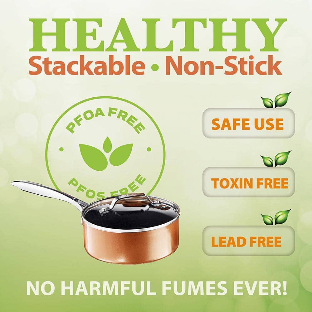 Gotham Steel 15 Pc Nonstick Pots and Pans Set, Ceramic Cookware Set, Kitchen Cookware set with Bakeware, Non Stick Cookware Set, Oven/Dishwasher Safe