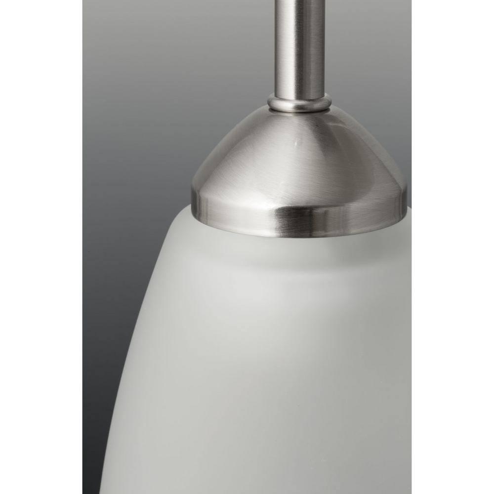 Progress Lighting Gather 6-Light Bath Bracket, Polished Chrome, Etched Glass Shades
