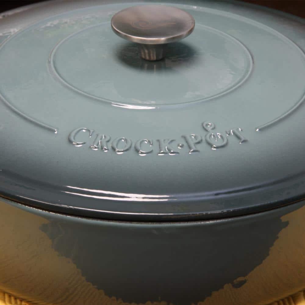 Crock-pot Crock-pot Artisan 5 qt. Non-Stick Cast Iron Round Braiser with Lid