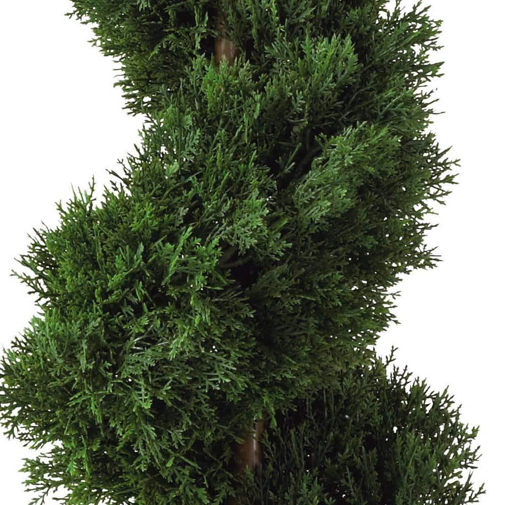 Nearly Natural 2ft. Cedar Spiral Artificial Tree (Indoor/Outdoor), Green