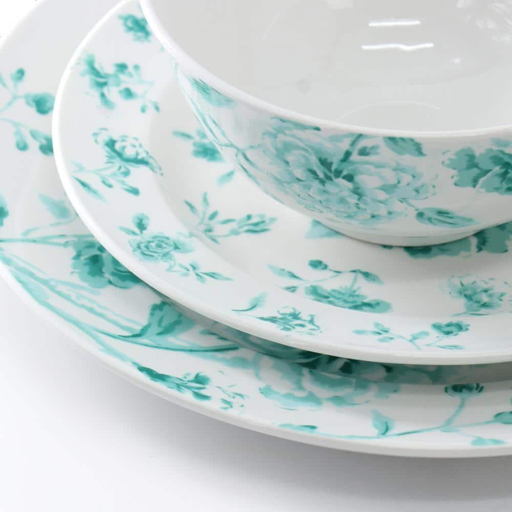 Martha Stewart Martha Stewart Porcelain China Dinnerware Set - Service for 4