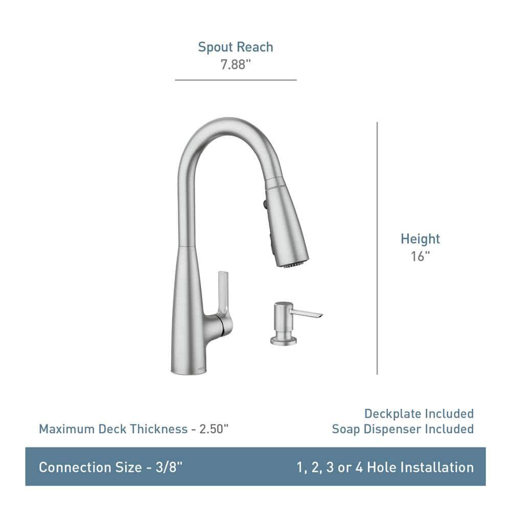 Haelyn Touchless Single-Handle Pulldown Sprayer Kitchen Faucet with MotionSense Wave and Power Clean